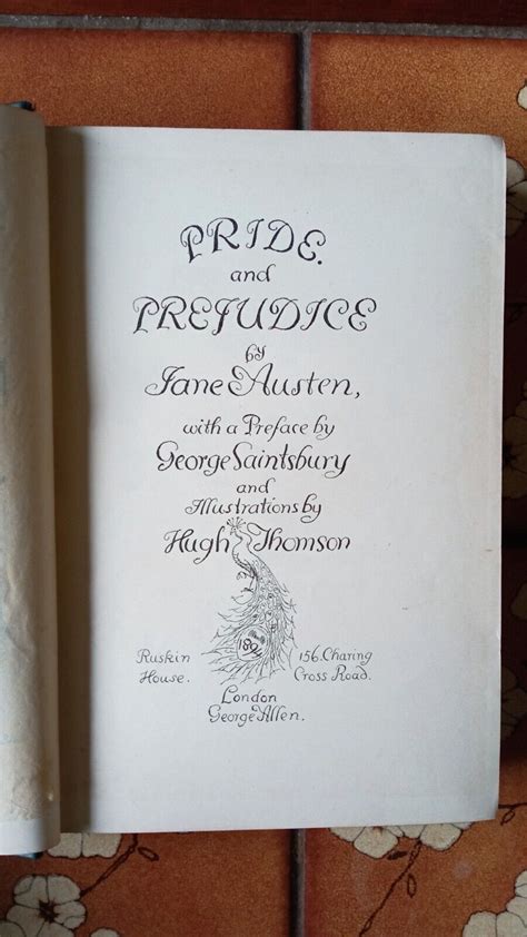 Pride And Prejudice By Jane Austen St Peacock Edition Rare Book