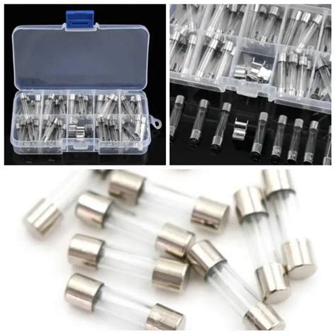 60pcsset 6x32mm Fast Glass Fuse Kit In Package5a 6a 8a 10a 15a 20a 25a