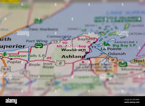 Washburn On A Map Hi Res Stock Photography And Images Alamy