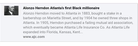 Alonzo Herndon Atlantas First Black Millionaire Database