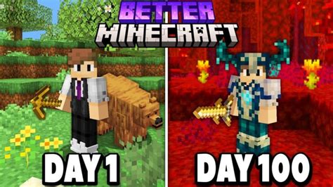 I Survived Days in BETTER Minecraft Hardcore Minecraft summary マイクラ動画