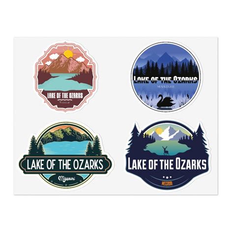 Lake Of The Ozarks Missouri Usa Sticker Pack 4pcs Etsy