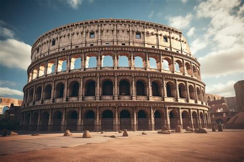 Premium Ai Image Roman Colosseum Illustration