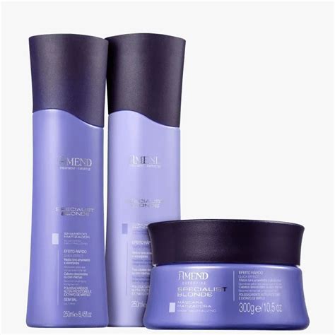 Kit Amend Specialist Blonde Shampoo Condicionador Mascara Shopee Brasil