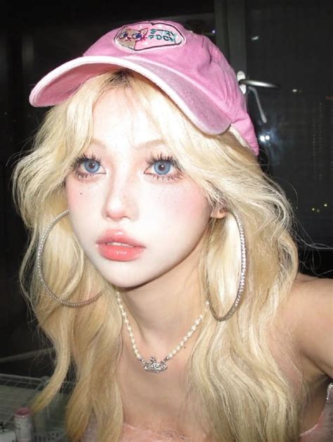 𖦆 𝐂𝗋𝖾ᑯ𝗂t꯱ 𔘓 ₆⁶₆ 敢敢子 ID J1aa11 Makeup inspiration Blonde asian Asian makeup