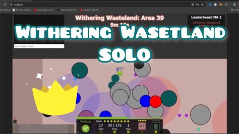 Withering Wasteland Walkthrough Solo Evades Io Youtube