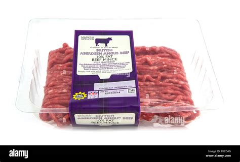 British Aberdeen Angus Mince Beef On A White Background Sold By Marks