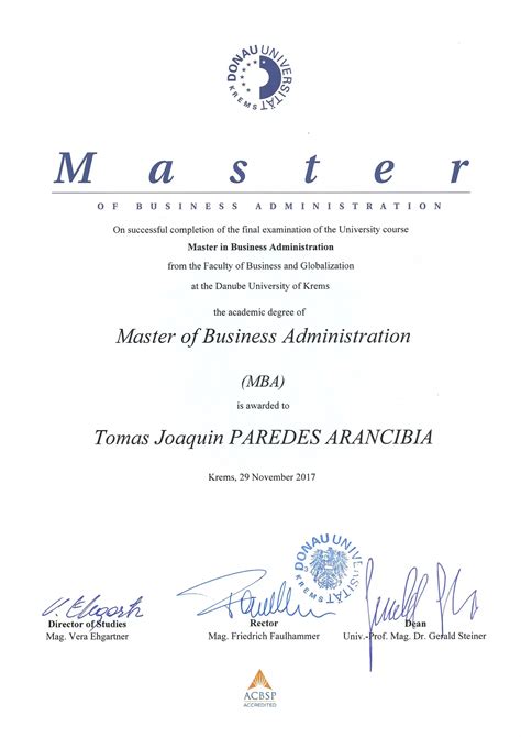 Master Of Business Administration 4