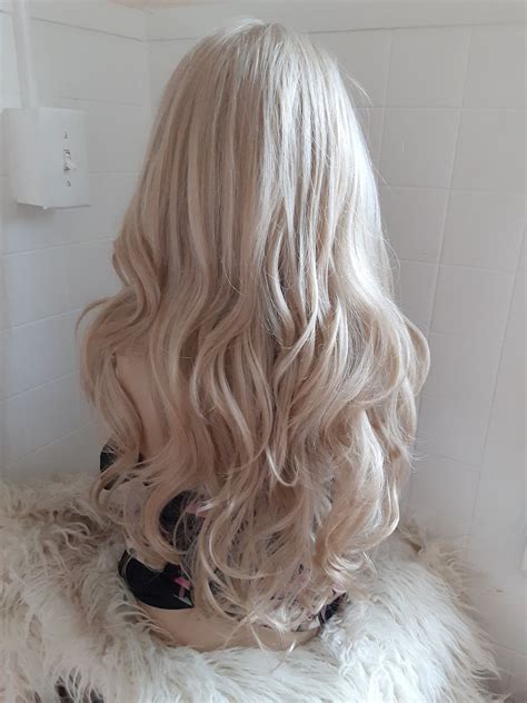 Light Blonde Mix Lace Front Wig Etsy