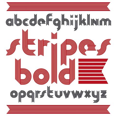 Premium Vector Vector Trendy Modern Uppercase Alphabet Letters