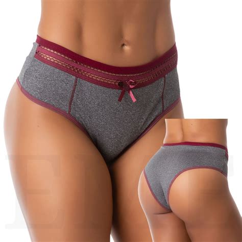 Kit 10 Calcinha Cós Alto Reforçada Plus Size Tanga Mescla Lingerie Feminina Forro 100 Algodão