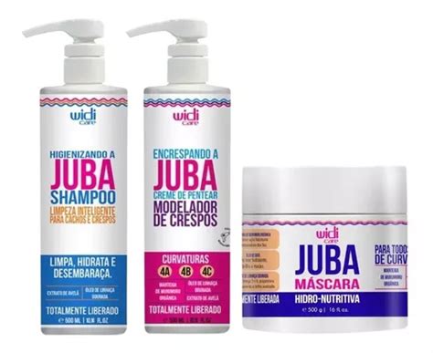 Kit Widi Care Juba Shampoo Creme Encrespando M Scara Parcelamento