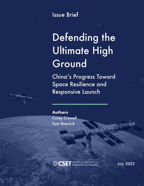 Defending The Ultimate High Ground Center For Security And Emerging