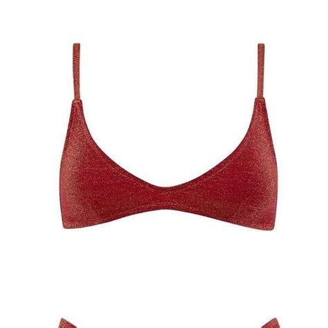 TRIANGL Maci Ruby Sparkle Bikini Top Gorgeous Rich Depop