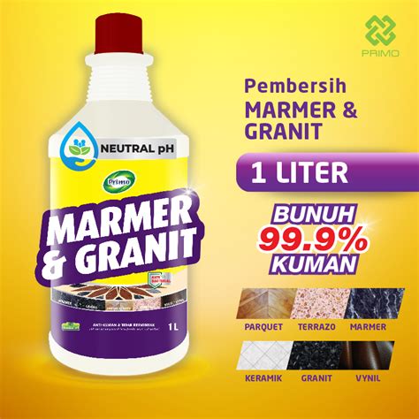 Jual PRIMO Pembersih Marmer Granit Parquet Antibacterial 1 L Di