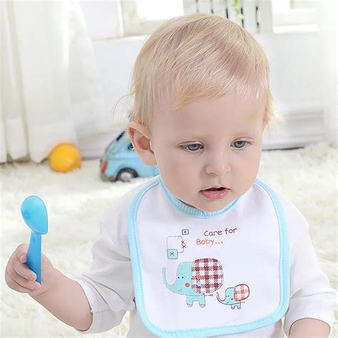 2 Colors Cartoon Pattern Cotton Baby Bibs Toddler Bibs Health Babador