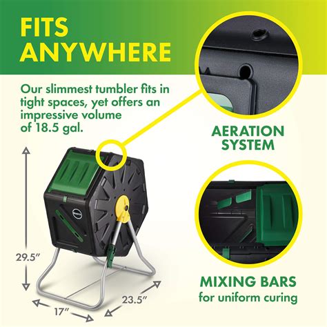 Miracle Gro Small Composter Compact Single Chamber Outdoor Garden