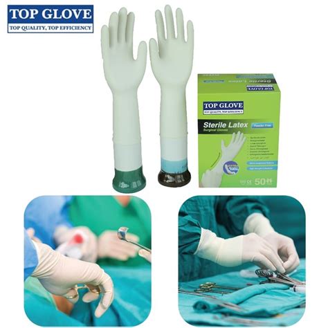 Top Glove Sterile Latex Powder Free Surgical Glove50 Pairs Per Box