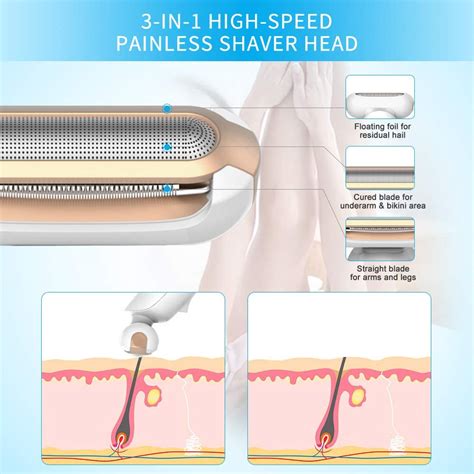 Electric Lady Shaver Womens Shaver Bikini Trimmer Body Hair Removal For Legs And Underarms
