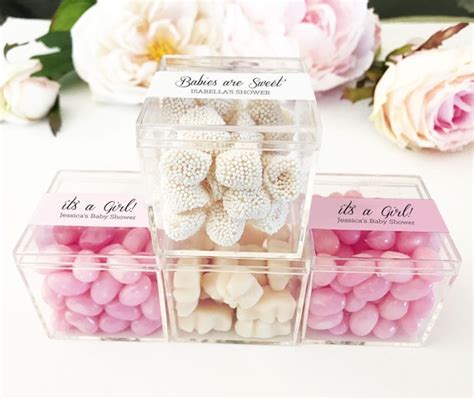 Baby Shower Favor Boxes Girl Baby Shower Favor Candy Boxes for Candy ...