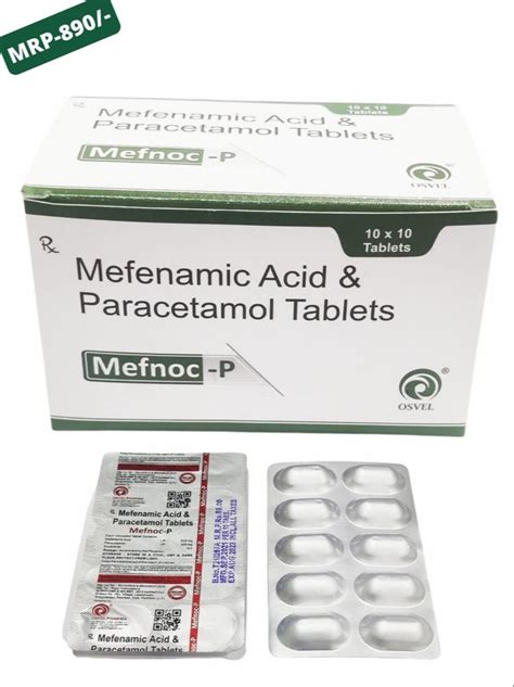 Mefnoc P Mefenamic Acid Peracitamol Tablets At Rs 890 Box