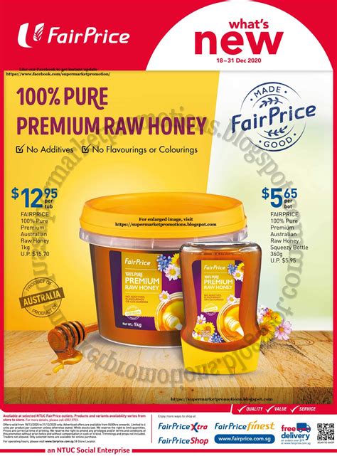 Ntuc Fairprice Fairprice Honey Promotion 18 31 December 2020