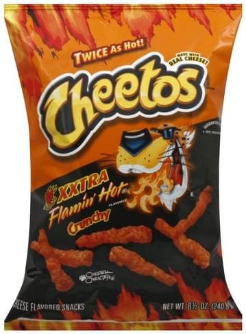 Cheetos Crunchy Xxtra Flamin Hot Flavored Cheese Flavored Snacks
