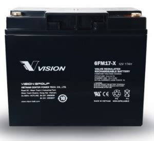 VISION - 6FM17-X - 12V 17AH Battery 6FM17-X - UPS Solutions
