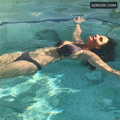 Charisma Carpenter Sexy Shimming In The Pool Hot Bikini Shoot Aznude