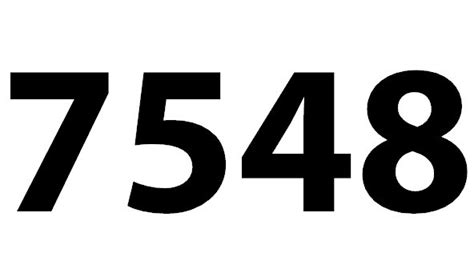 Zahl 7548