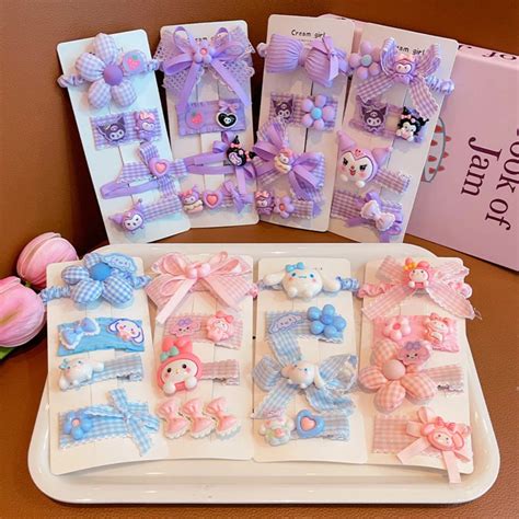 Siêu hot Set cột và kẹp tóc Kumori Cinnamoroll Melody Cute Shopee Việt Nam