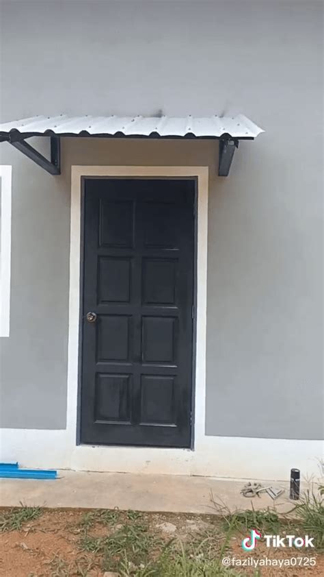 projek diy awning rumah simple  bahagian rumah