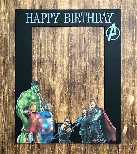 Avengers Photo Booth Frame Avengers Theme Birthday Avengers Birthday