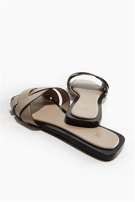 Braided Sandals Light Beige Ladies Handm Gb