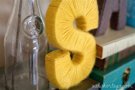 Sarah Ortega Diy Yarn Wrapped Letters