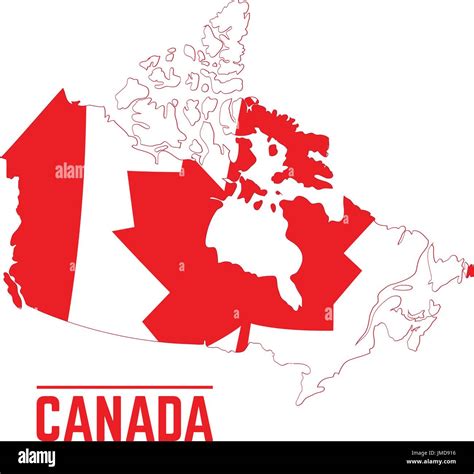 Flag and map of Canada Stock Vector Image & Art - Alamy