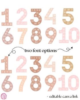 Numbers Poster Skip Counting Bulletin Board Nude By Craftyspecedteacher