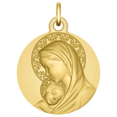 M Daille Vierge L Enfant D Votion Or Jaune Ct Premiercadeau