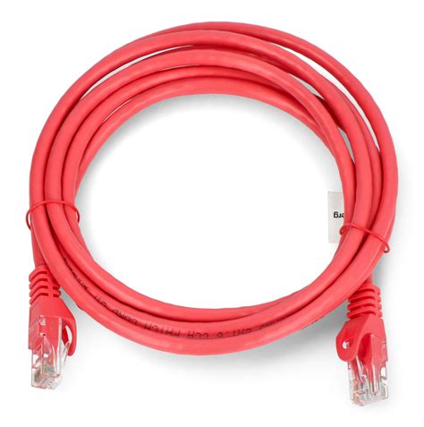 Buy Lanberg Ethernet Patchcord Utp M Red Botland Robotic Shop