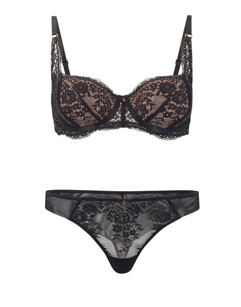 Bonnie Black Contour Balconette And Panty Set 30B 38D Adore Me