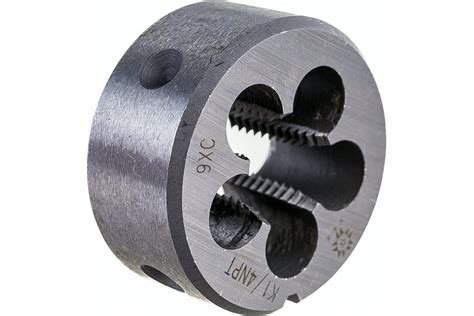 Плашка TLX коническая дюймовая К 1/4"NPT, 18 ниток/дюйм, dнар.38мм 9ХС ...