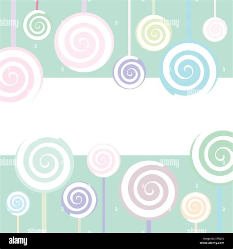 Trendy Lollipop Background in pastel colors Stock Vector Image & Art ...