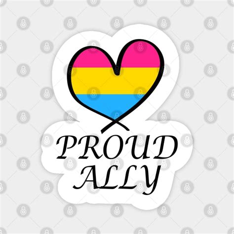 Proud Ally Lgbt Gay Pride Month Pansexual Flag Gay Ally Magnet Teepublic