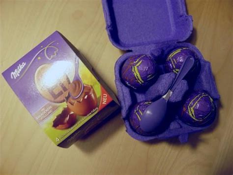 Löffel Ei mit Kakaocremefüllung - Milka - CZ-MILKA