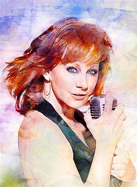 Reba Mcentire Digital Art By Woodrow Egerton