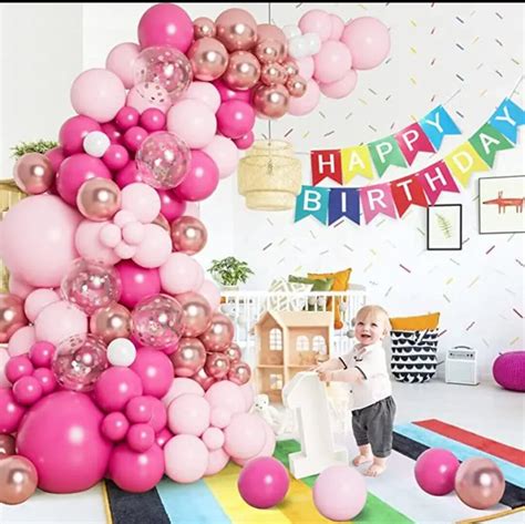 Hot Pink Balloon Arch Kit Etsy