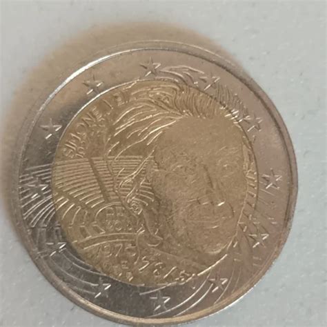 PIÈCE RARE DE 2 euros Simone Veil 1975 1927 2017 Très bon état EUR