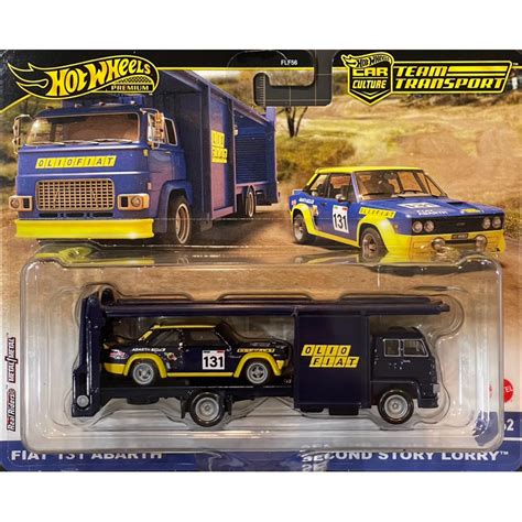 風火輪 Hot Wheels 金標 膠胎 運輸車 FIAT 131 ABARTH SECOND STORY LORRY 蝦皮購物