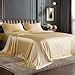 Amazon BEDELITE Satin Sheets Queen Size Bed Set Luxury Soft