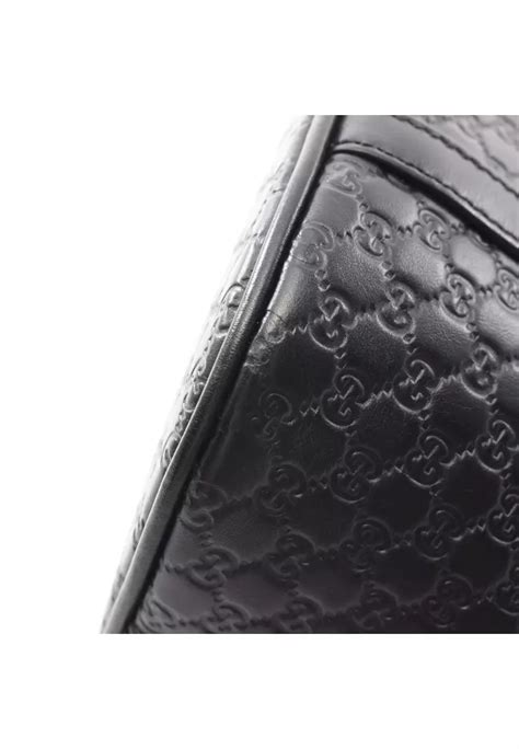 Buy Gucci Pre Loved Gucci Micro Gucci Sima Handbag Leather Black 2way